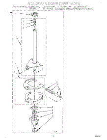 09 - Brake And Drive Tube parts for Whirlpool Washer LLT8244AQ0 from AppliancePartsPros.com