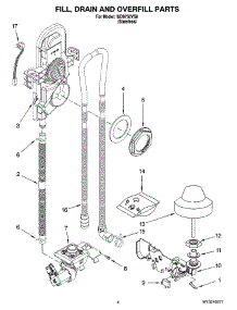 04 - Fill, Drain And Overfill Parts parts for Whirlpool Dishwasher IUD9750VS0 from AppliancePartsPros.com