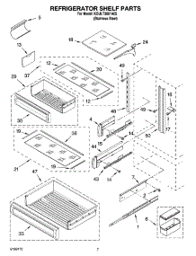 05 - Refrigerator Shelf Parts parts for Kitchenaid Refrigerator KBULT3661A02 from AppliancePartsPros.com