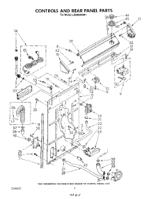 03 - Controls And Rear Panel parts for Whirlpool Washer LA3400XSW1 from AppliancePartsPros.com