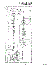 10 - Gearcase parts for Kitchenaid Washer KAWE700TWH0 from AppliancePartsPros.com