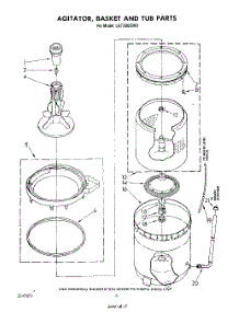 04 - Agitator, Basket And Tub parts for Whirlpool Washer LA7700XSW0 from AppliancePartsPros.com