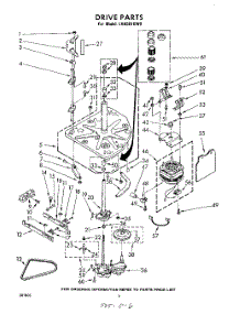 04 - Drive , Lit / Optional parts for Whirlpool Washer LHA5810W0 from AppliancePartsPros.com