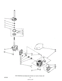06 - Brake, Clutch, Gearcase, Motor And Pump parts for Whirlpool Washer LA7460XMW0 from AppliancePartsPros.com