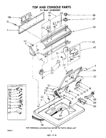 06 - Top And Console parts for Whirlpool Washer LA5300XKW1 from AppliancePartsPros.com