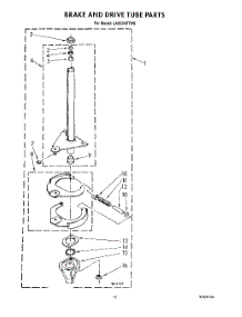 09 - Brake And Drive Tube parts for Whirlpool Washer LA9320XTW0 from AppliancePartsPros.com