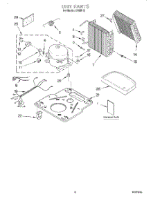03 - Unit, Literature parts for Whirlpool Dehumidifier DH25H0 from AppliancePartsPros.com