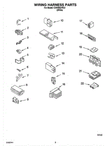 06 - Wiring Harness Parts parts for Whirlpool Washer CAWB527RQ1 from AppliancePartsPros.com
