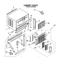 03 - Cabinet parts for Whirlpool Air Conditioner ACQ142XA0 from AppliancePartsPros.com