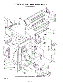 03 - Controls And Rear Panel parts for Whirlpool Washer LA9800XSW1 from AppliancePartsPros.com