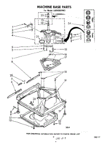 07 - Machine Base parts for Whirlpool Washer LA5400XPW3 from AppliancePartsPros.com