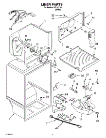 03 - Liner Parts parts for Whirlpool Refrigerator IMT187300 from AppliancePartsPros.com