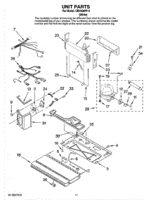 06 - Unit Parts parts for Whirlpool Refrigerator CB19G6W14 from AppliancePartsPros.com