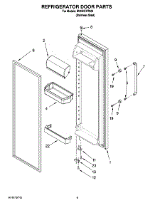 06 - Refrigerator Door Parts parts for Whirlpool Refrigerator ID2HHEXTS01 from AppliancePartsPros.com