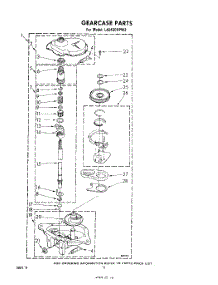 10 - Gearcase parts for Whirlpool Washer LA5430XPW3 from AppliancePartsPros.com