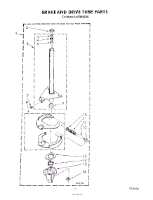 09 - Brake And Drive Tube parts for Whirlpool Washer LA7780XSW0 from AppliancePartsPros.com