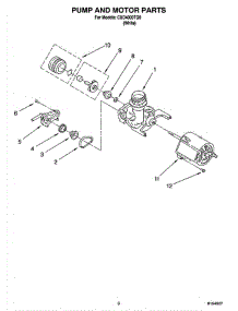 05 - Pump And Motor Parts parts for Whirlpool Dishwasher CUD4000TQ0 from AppliancePartsPros.com