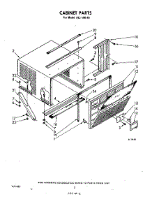 02 - Section parts for Whirlpool Air Conditioner ALJ18040 from AppliancePartsPros.com
