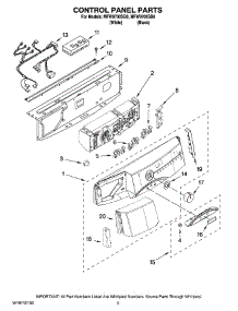 03 - Control Panel Parts parts for Maytag Washer MFW9700SQ0 from AppliancePartsPros.com