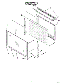 05 - Door Parts, Optional Parts parts for Whirlpool Range IEP315RQ1 from AppliancePartsPros.com