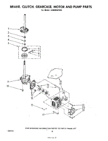 06 - Brake, Clutch, Gearcase, Motor And Pump parts for Whirlpool Washer LA6000XPW0 from AppliancePartsPros.com