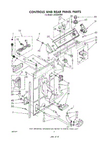 03 - Controls And Rear Panel parts for Whirlpool Washer LA5530XPW5 from AppliancePartsPros.com
