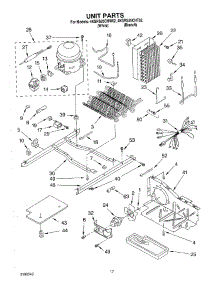 10 - Unit parts for Whirlpool Refrigerator 4KSRS25CHT02 from AppliancePartsPros.com