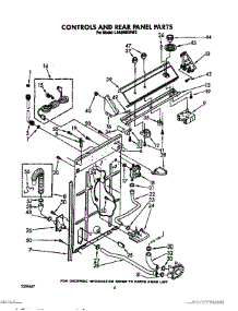 03 - Controls And Rear Panel parts for Whirlpool Washer LA8580XWF2 from AppliancePartsPros.com