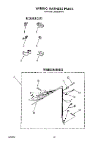 08 - Wiring Harness parts for Whirlpool Washer LA9320XTW0 from AppliancePartsPros.com