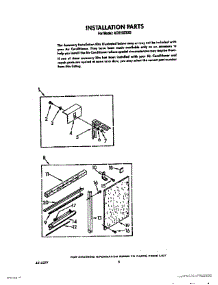 06 - Installation parts for Whirlpool Air Conditioner ACH102XX0 from AppliancePartsPros.com