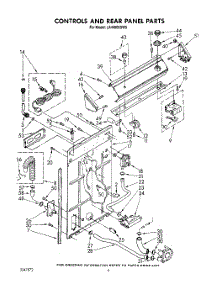 03 - Controls And Rear Panel parts for Whirlpool Washer LA4400XSW0 from AppliancePartsPros.com