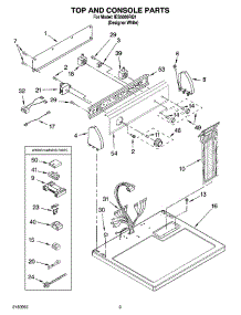 02 - Top And Console Parts parts for Whirlpool Dryer IES5000RQ1 from AppliancePartsPros.com