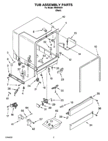 03 - Tub Assembly Parts parts for Whirlpool Dishwasher IRD6750D1 from AppliancePartsPros.com