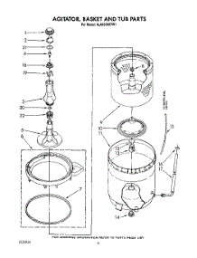 05 - Agitator, Basket And Tub parts for Whirlpool Washer 4LA9300XTG1 from AppliancePartsPros.com