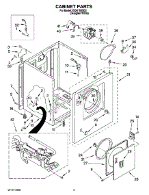 02 - Cabinet Parts parts for Whirlpool Dryer IGD4100SQ0 from AppliancePartsPros.com
