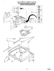 05 - Machine Base parts for Whirlpool Washer 8LSR5132BN2 from AppliancePartsPros.com