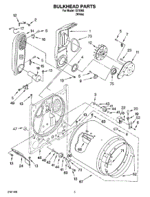 03 - Bulkhead Parts parts for Whirlpool Dryer IS72000 from AppliancePartsPros.com