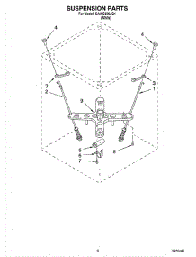 05 - Suspension Parts parts for Whirlpool Washer CAWC529JQ1 from AppliancePartsPros.com