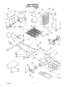 09 - Unit parts for Whirlpool Refrigerator 4YED7FHQKT01 from AppliancePartsPros.com