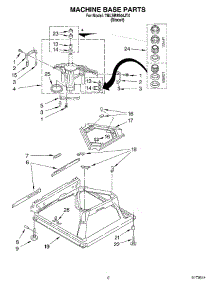05 - Machine Base parts for Whirlpool Washer 7MLSR8544JT4 from AppliancePartsPros.com