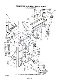 03 - Controls And Rear Panel parts for Whirlpool Washer LA5430XSW0 from AppliancePartsPros.com