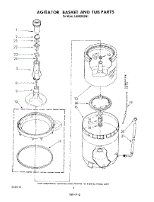 04 - Agitator, Basket And Tub parts for Whirlpool Washer LA8800XSW1 from AppliancePartsPros.com