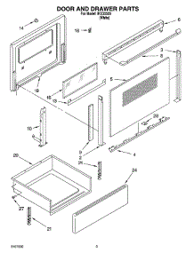 03 - Door And Drawer Parts parts for Whirlpool Range IKE33320 from AppliancePartsPros.com