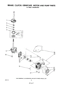 06 - Brake, Clutch, Gearcase, Motor And Pump parts for Whirlpool Washer LA6300XPW0 from AppliancePartsPros.com