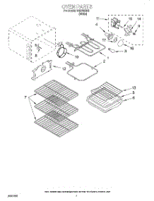 05 - Oven, Lit / Optional parts for Whirlpool Dishwasher WDP68805 from AppliancePartsPros.com