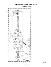 09 - Brake And Drive Tube parts for Whirlpool Washer LA7800XSW2 from AppliancePartsPros.com