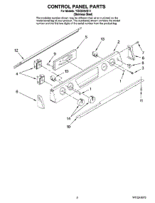 02 - Control Panel Parts parts for Whirlpool Range YISE630VS11 from AppliancePartsPros.com