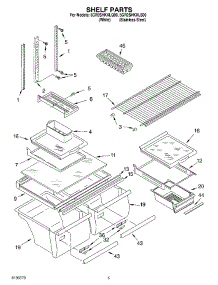 03 - Shelf parts for Whirlpool Refrigerator 5GR2SHKXKQ00 from AppliancePartsPros.com