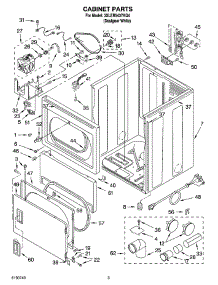 02 - Cabinet Parts parts for Whirlpool Dryer 3XLER5437KQ4 from AppliancePartsPros.com