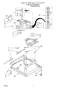 04 - Machine Base parts for Whirlpool Washer 7MAX4222EZ0 from AppliancePartsPros.com